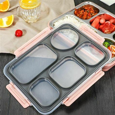 steel partition lunch box|simple steel lunch box.